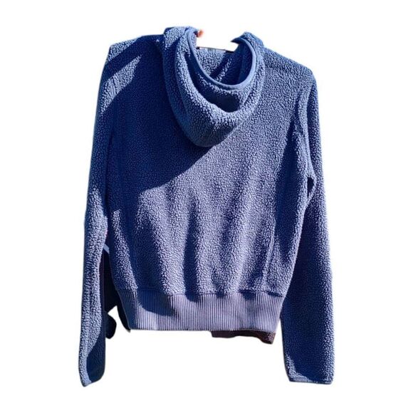 American eagle Sherpa zip up hoodie dark blue - Picture 2 of 5